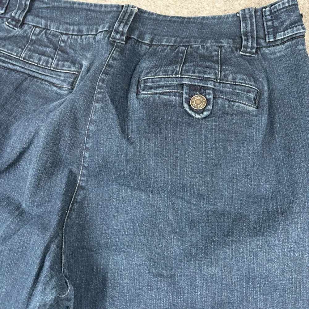 Westbound Wide Leg Jeans Womens 12 Short Dark Wash Trouser Denim High Rise Y2K - Picture 8 of 13